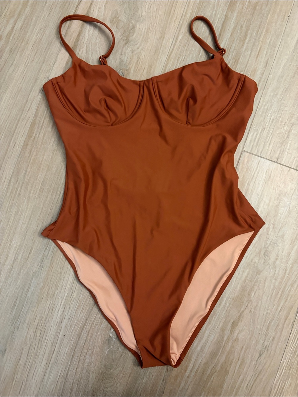 Madewell Rust One-Piece Swimsuit - Classic Tank Style